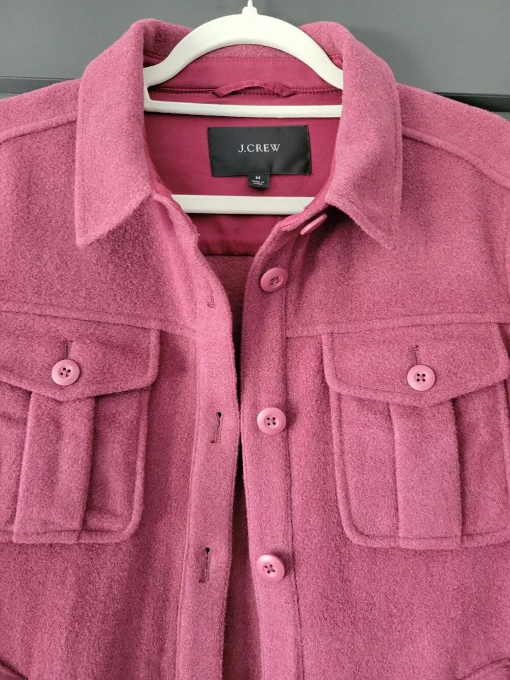 J Crew Women’s  Wool Blend Jacket Button Down Size Medium NWOT!